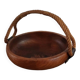 Adrien Audoux and Frida Minet rare basket in solid oak and cordage.