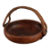 Adrien Audoux and Frida Minet rare basket in solid oak and cordage.