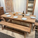 Table de ferme en chêne massif