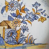 Octagonal dish in Nevers earthenware