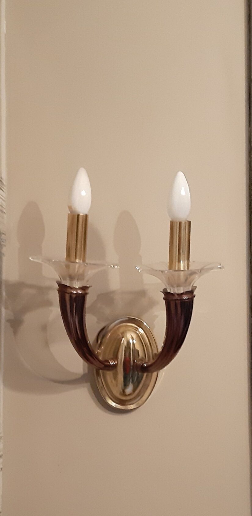 Paire d'appliques vintage