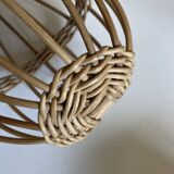 Wicker mannequin hat head