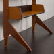 Scandinavian free standing vertical bookcase with a secrtetaire or home office wall unit model Ergo,