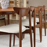 Set of 6 Teak chairs by Harry Østergaard Model 58