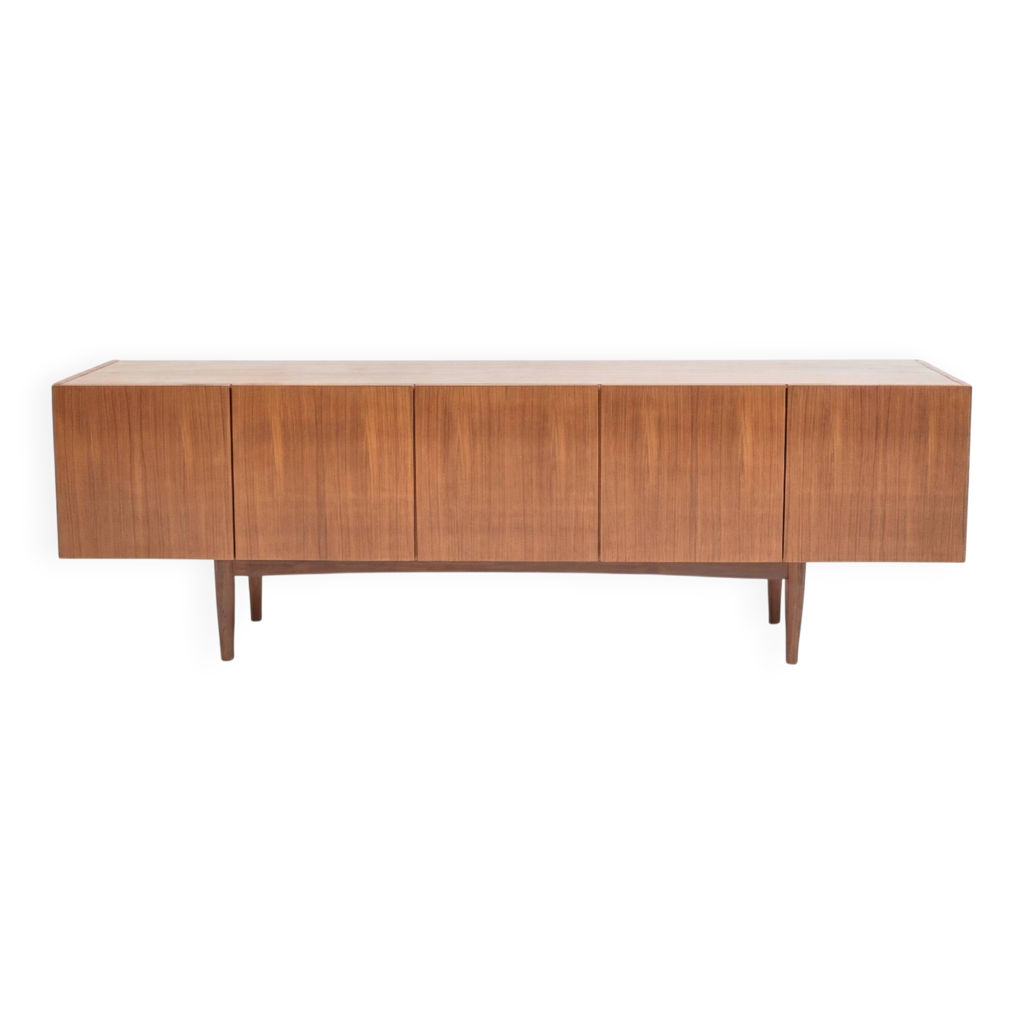 Large vintage Scandinavian teak sideboard – 1960s buffet