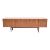 Large vintage Scandinavian teak sideboard – 1960s buffet