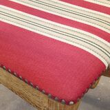 Vintage 1960s Danish brutalist ladderback oak chairs in the style of Kjærnulf