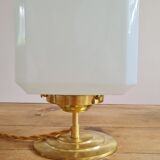 Opal glass table lamp