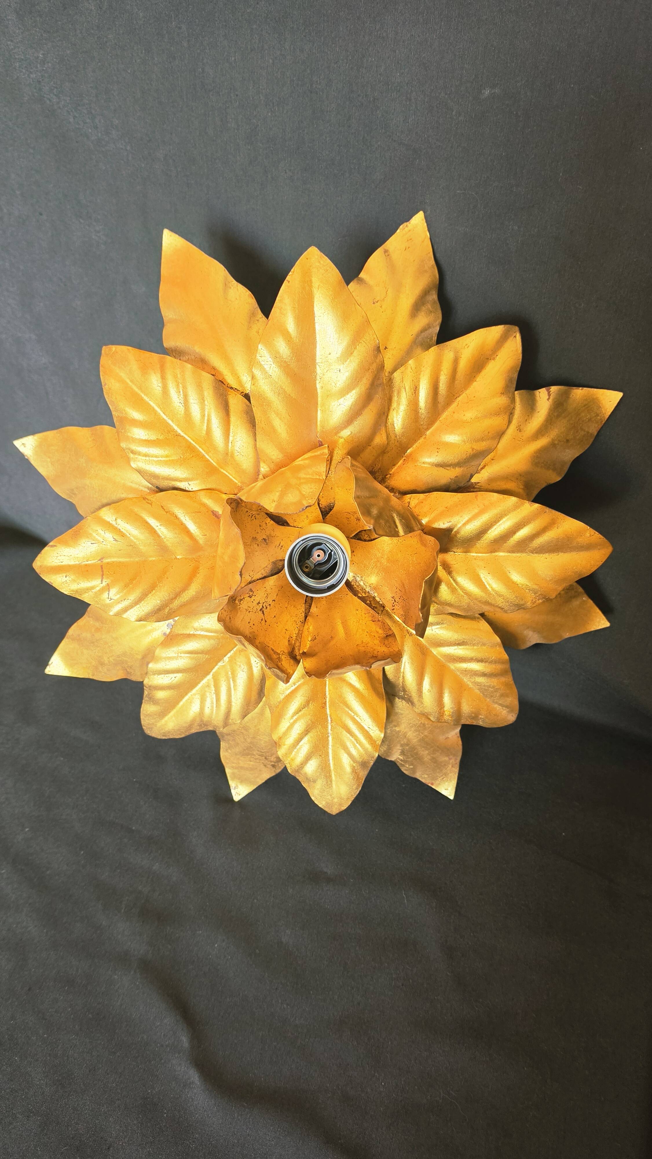Vintage wall light "Sun and Flower" in the style of Banci Firenze (1960s)