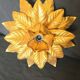 Vintage wall light "Sun and Flower" in the style of Banci Firenze (1960s)