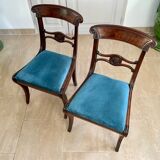 Paire de chaises en acajou XIXème siècle