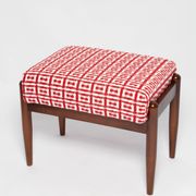 Mid Century GFM stool pair in Dedar Jacquard Tweed, E. Homa, Europe, 1960s