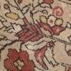 Tapis oriental vintage anatolien rouge bordeaux et noir, laine fait main