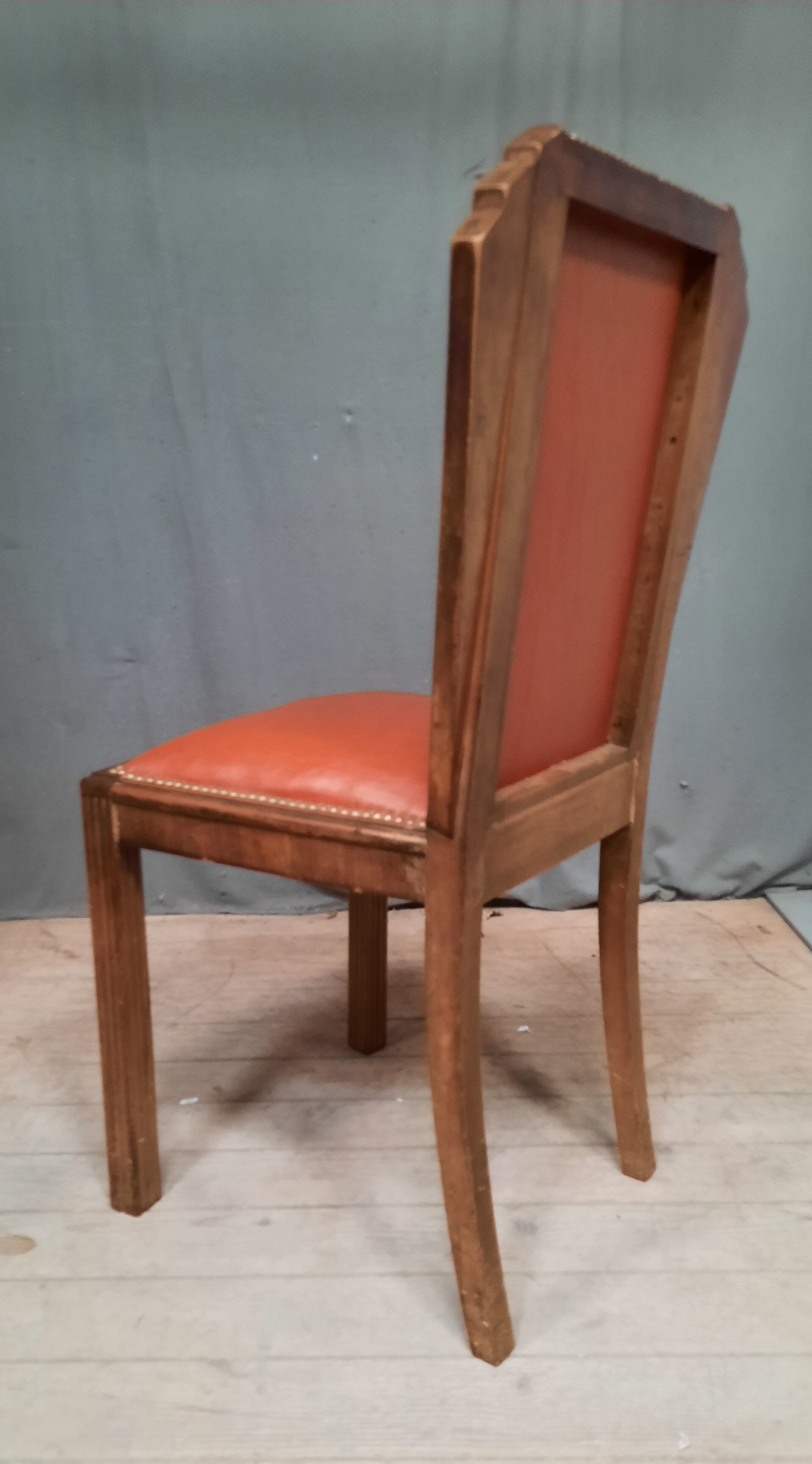 Series of 6 art deco chairs