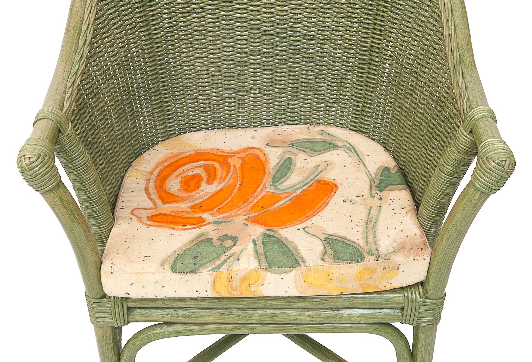 Rattan lounge by Maugrion, 1980