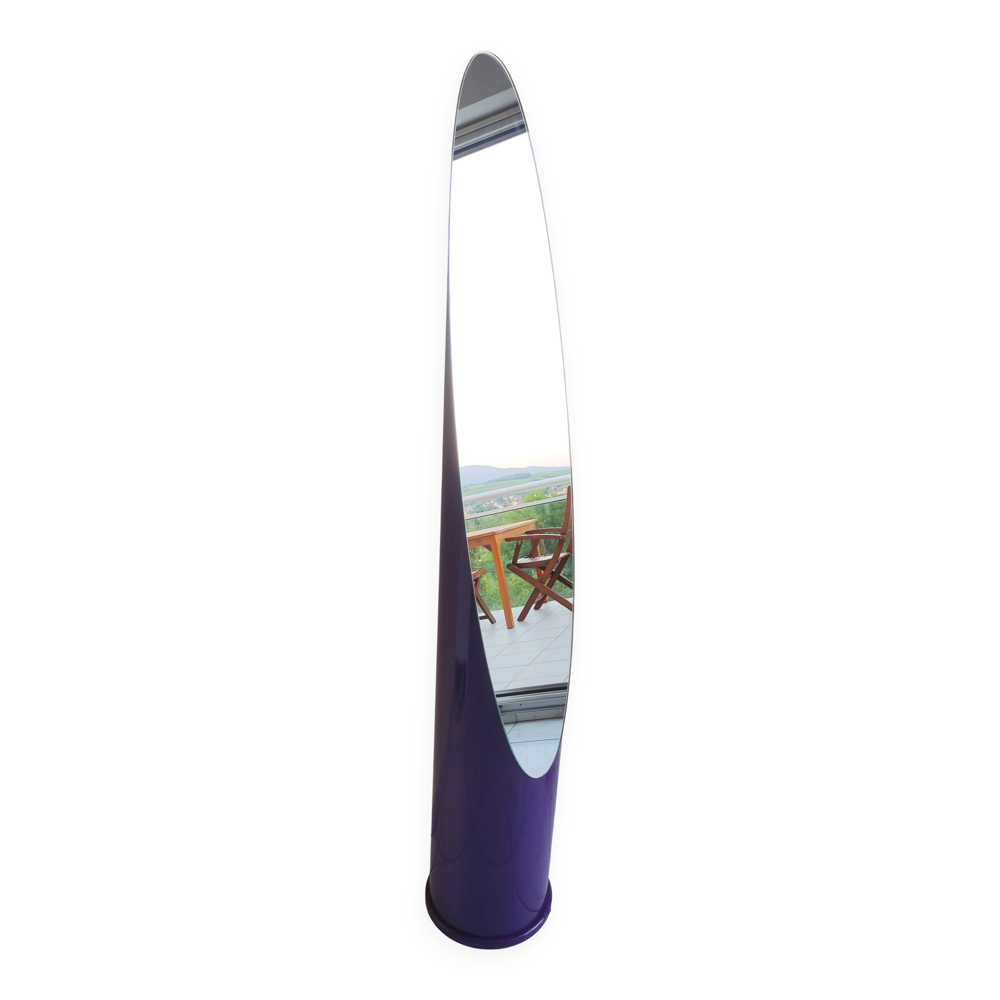 Mirroir psyché Lipstick style space age Roger Lecal
