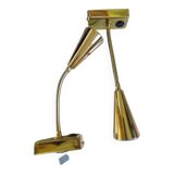 Pair of golden wall lights from the brossier saderne brand