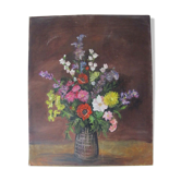 Tableau bouquet de printemps bouquet champêtre