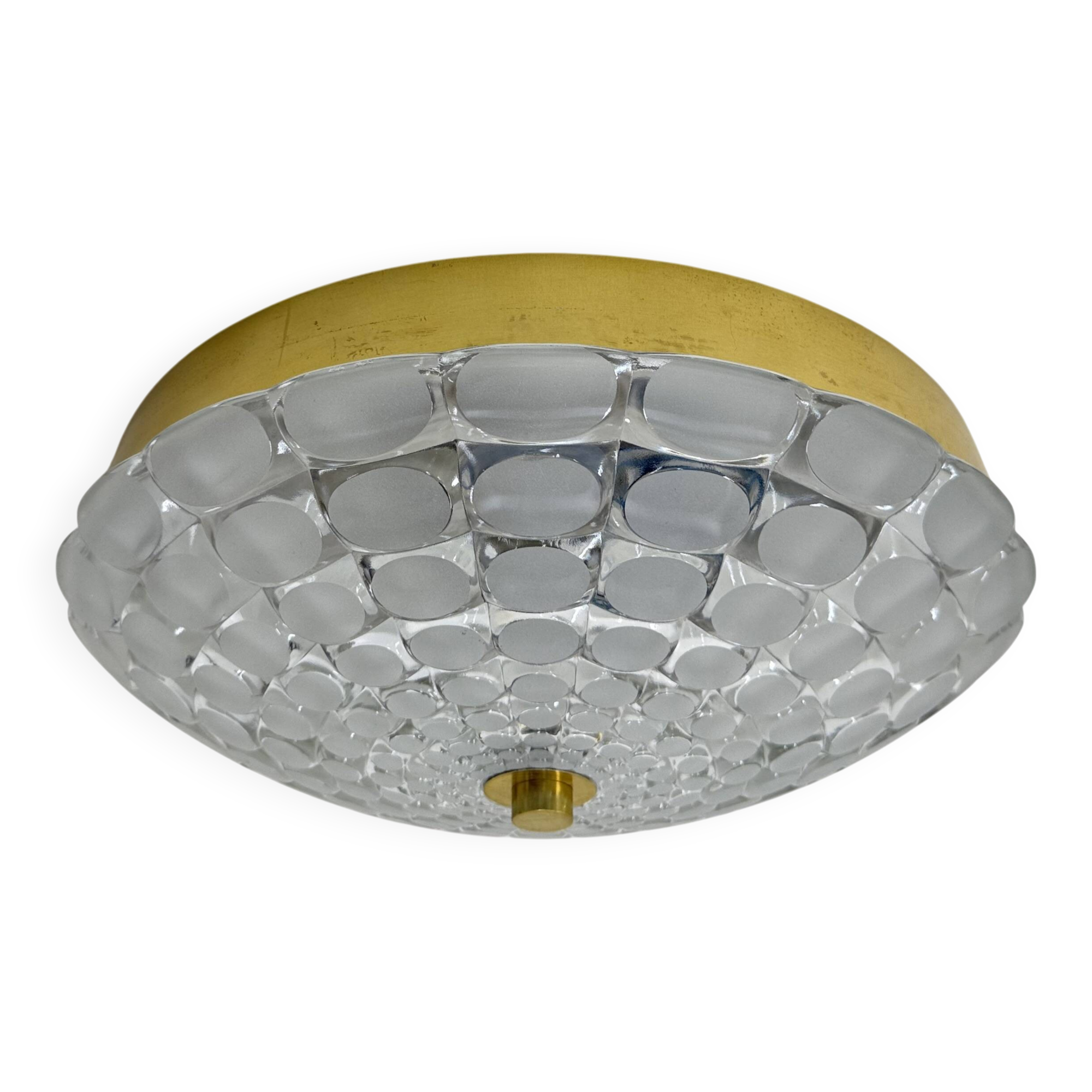 Mid-century design Peil & Puzzler glass flush mount , 1970s