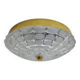 Mid-century design Peil & Puzzler glass flush mount , 1970s