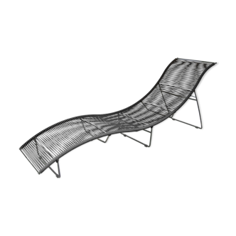 Black deckchair