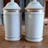 2 Limoges Porcelain Pharmacy Pots