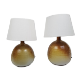 Paire de lampes de chevet en céramique, Roland Zobel