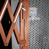 Accordion scandinavian teak wall lights