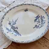 Dessert plate ironstone Sarreguemines - Carmen blue model
