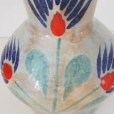 Vintage hand painted ceramic vase