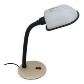 Lampe bureau blanche noire  bras articulé vintage