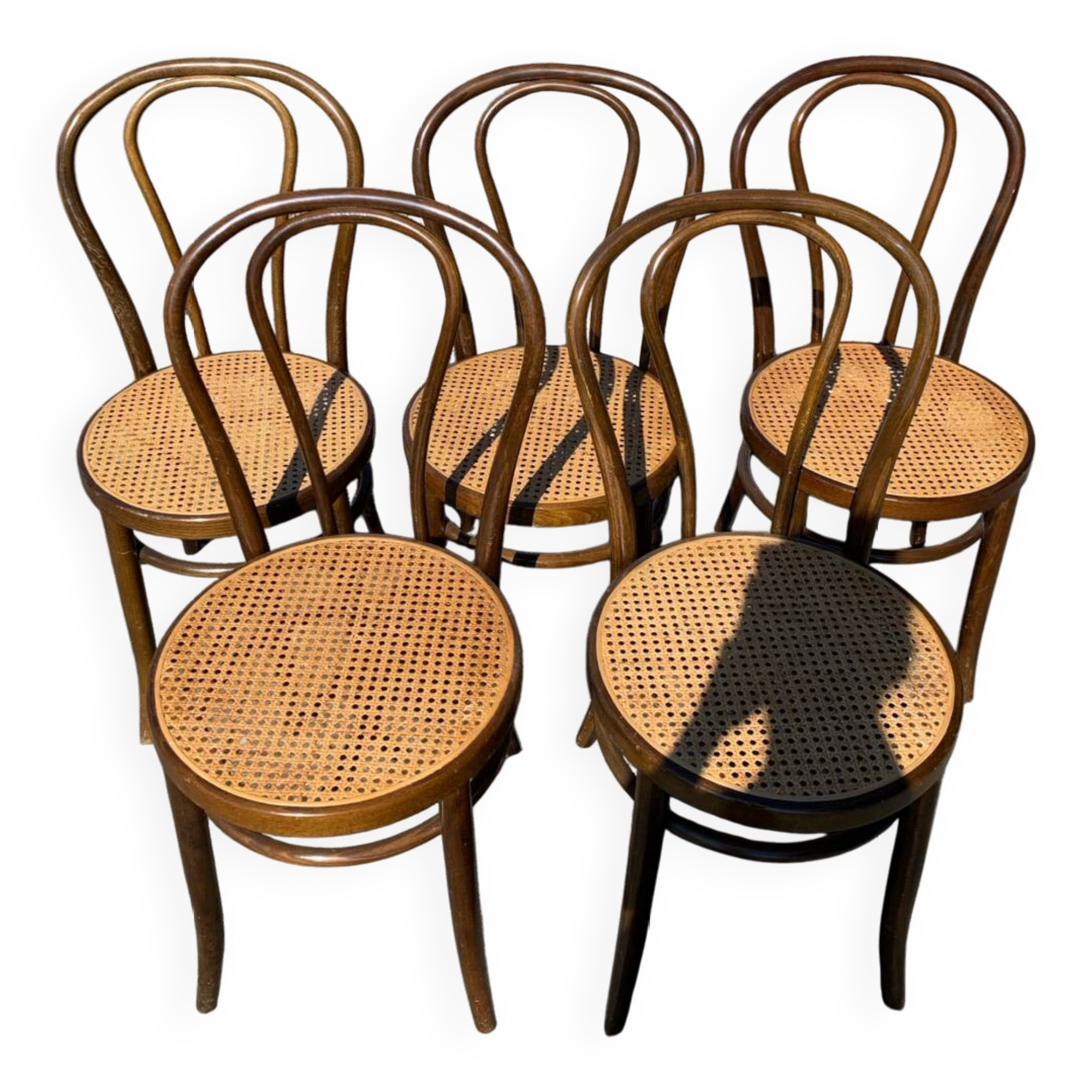Lot de 5 chaises de bistrot