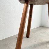 4 hammered brutalist stools