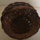 Rustic basket made of raw wicker