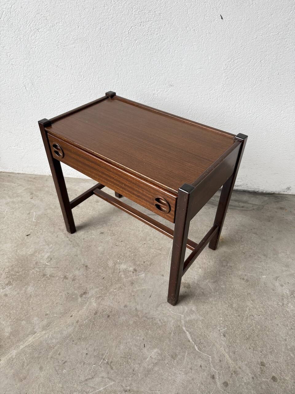 Jacques Hauville bedside table Roche Bobois mahogany