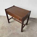 Jacques Hauville bedside table Roche Bobois mahogany