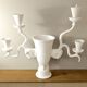 Lampe sculpture en plâtre
