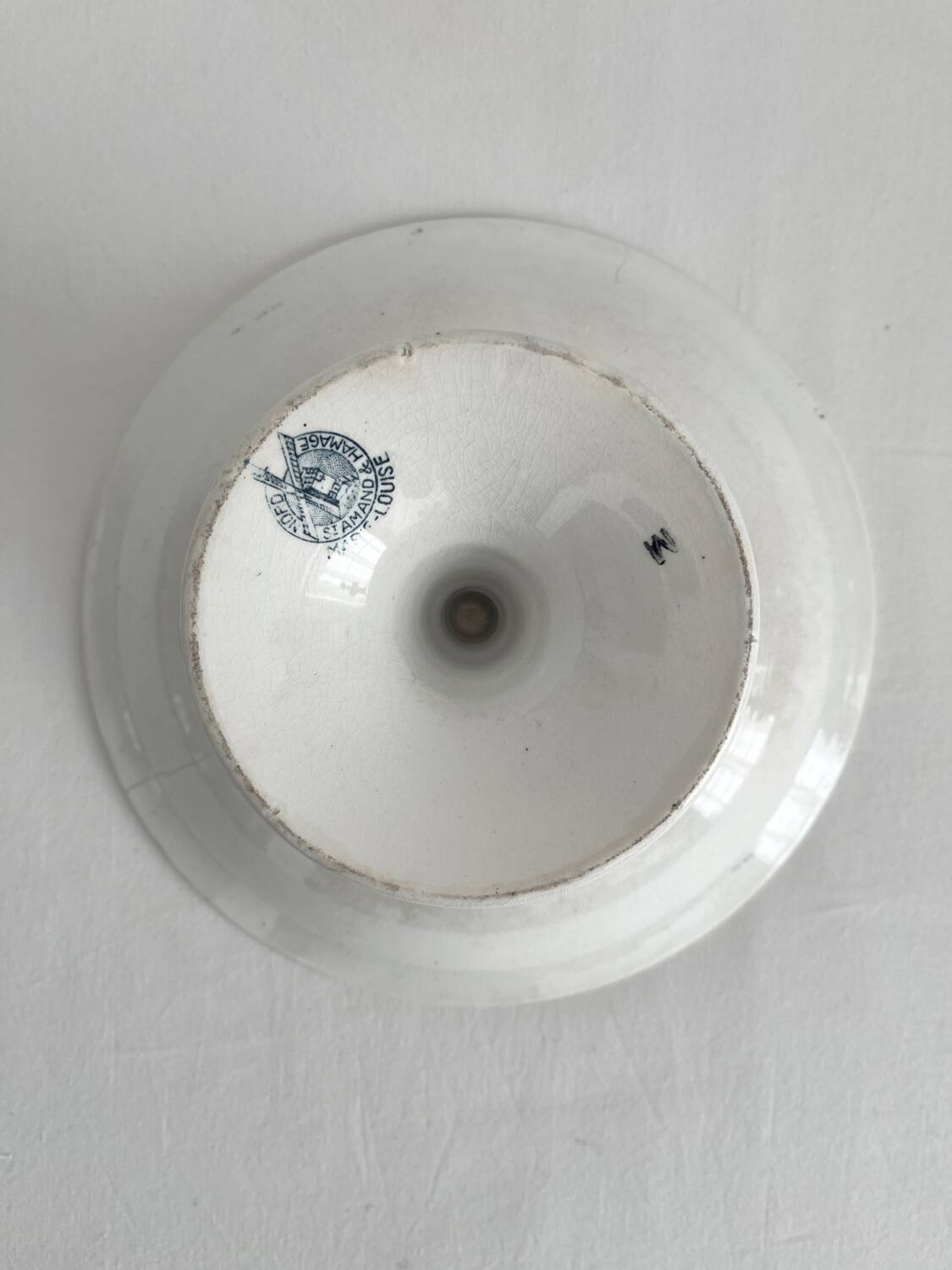 Ironware fruit bowl “Marie Louise” Saint Amand and Hamage