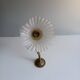 Bronze and pressed glass wall light. 1940