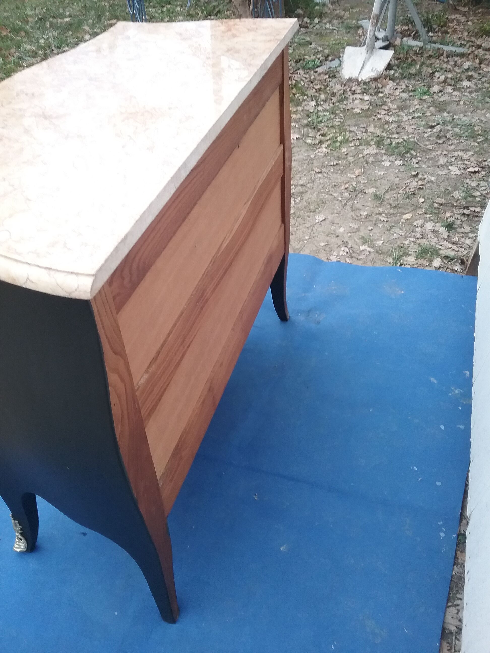 Commode style L XV black