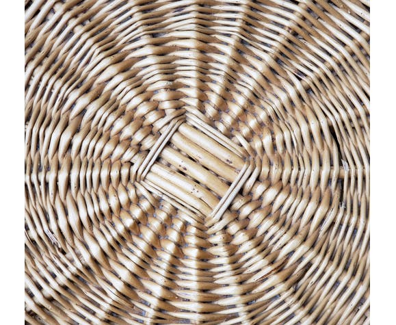 Rattan side table