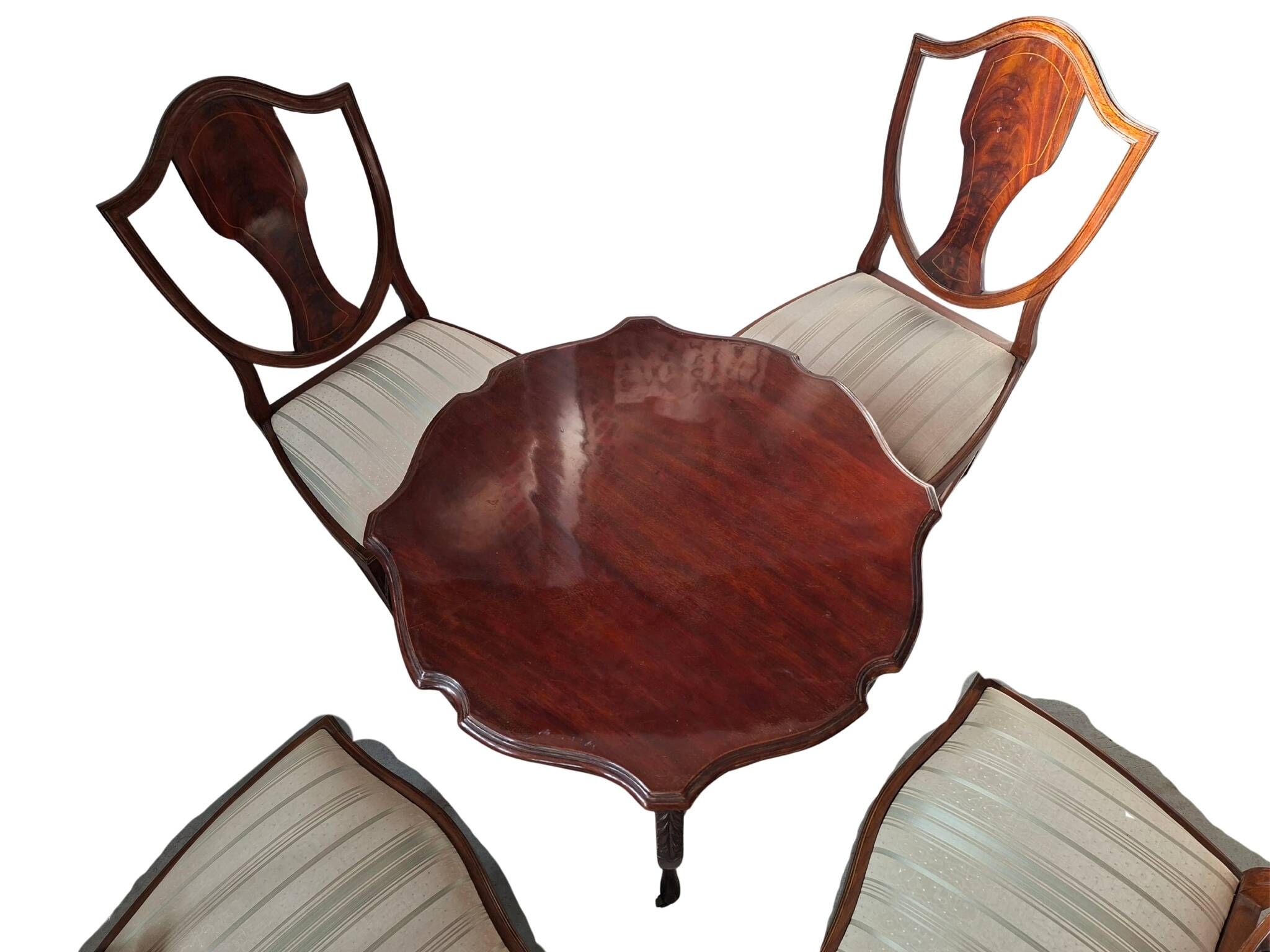 Ensemble de thé, table et 4 chaises, années 50