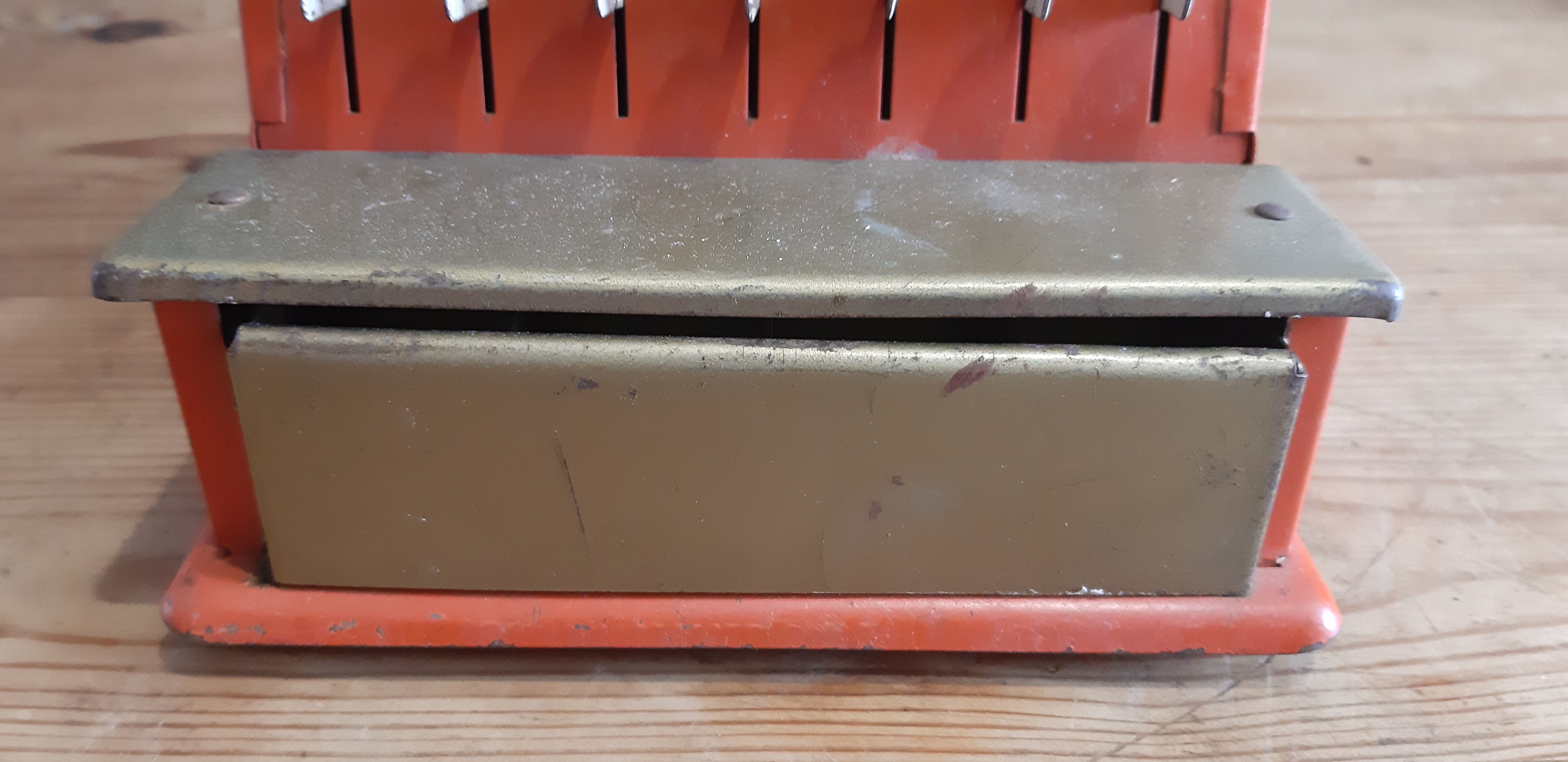 Toy old cash register from the 50s