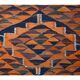 1970s Vintage Turkish Hand-Knotted Wool Cotton Orange Runner Rug 104x338