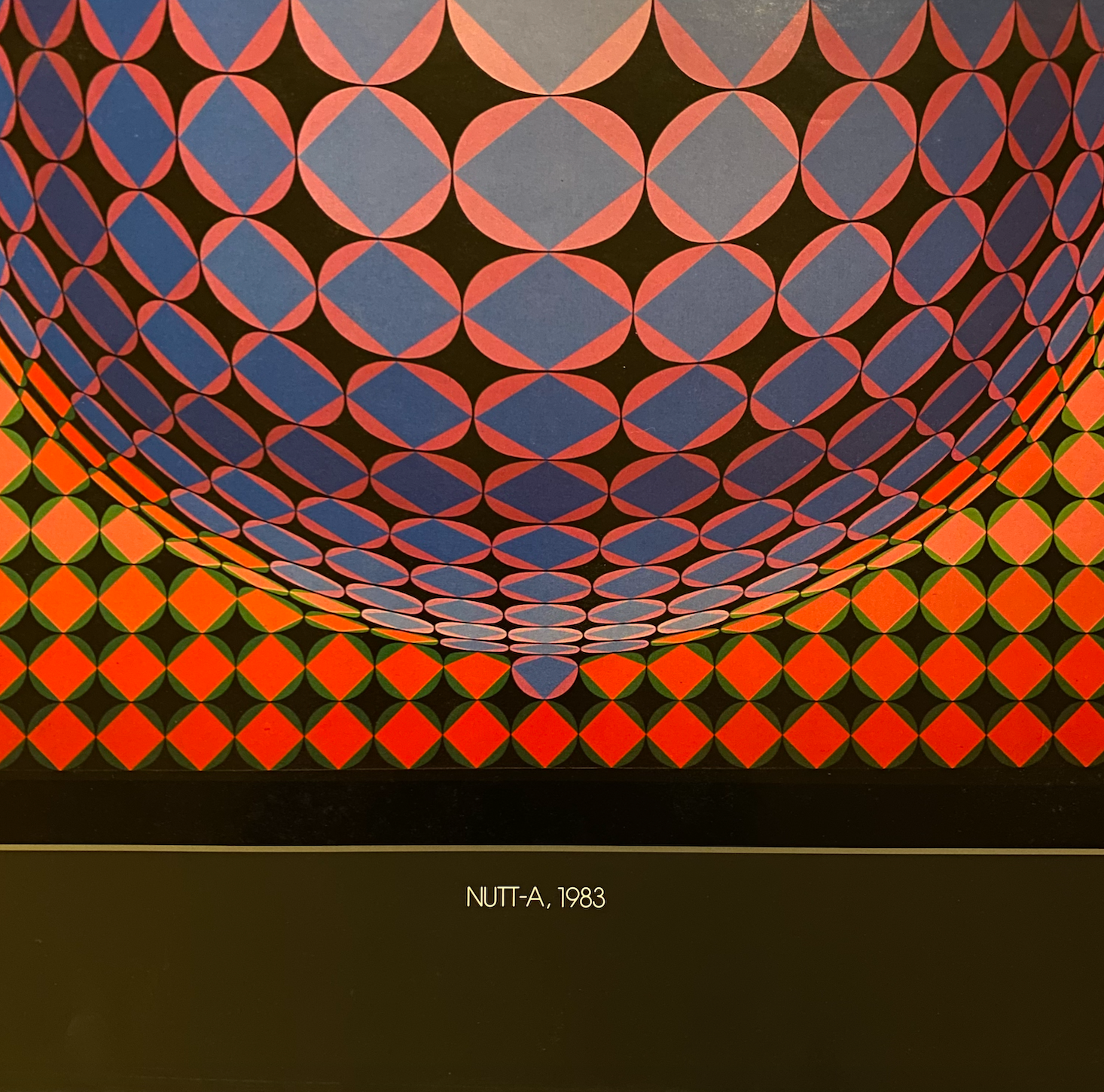 Poster victor vasarely - nutt-a, 1983