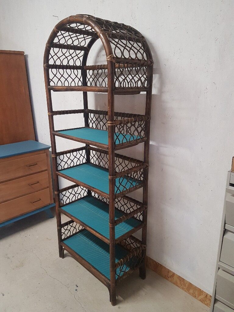 Rattan shelf