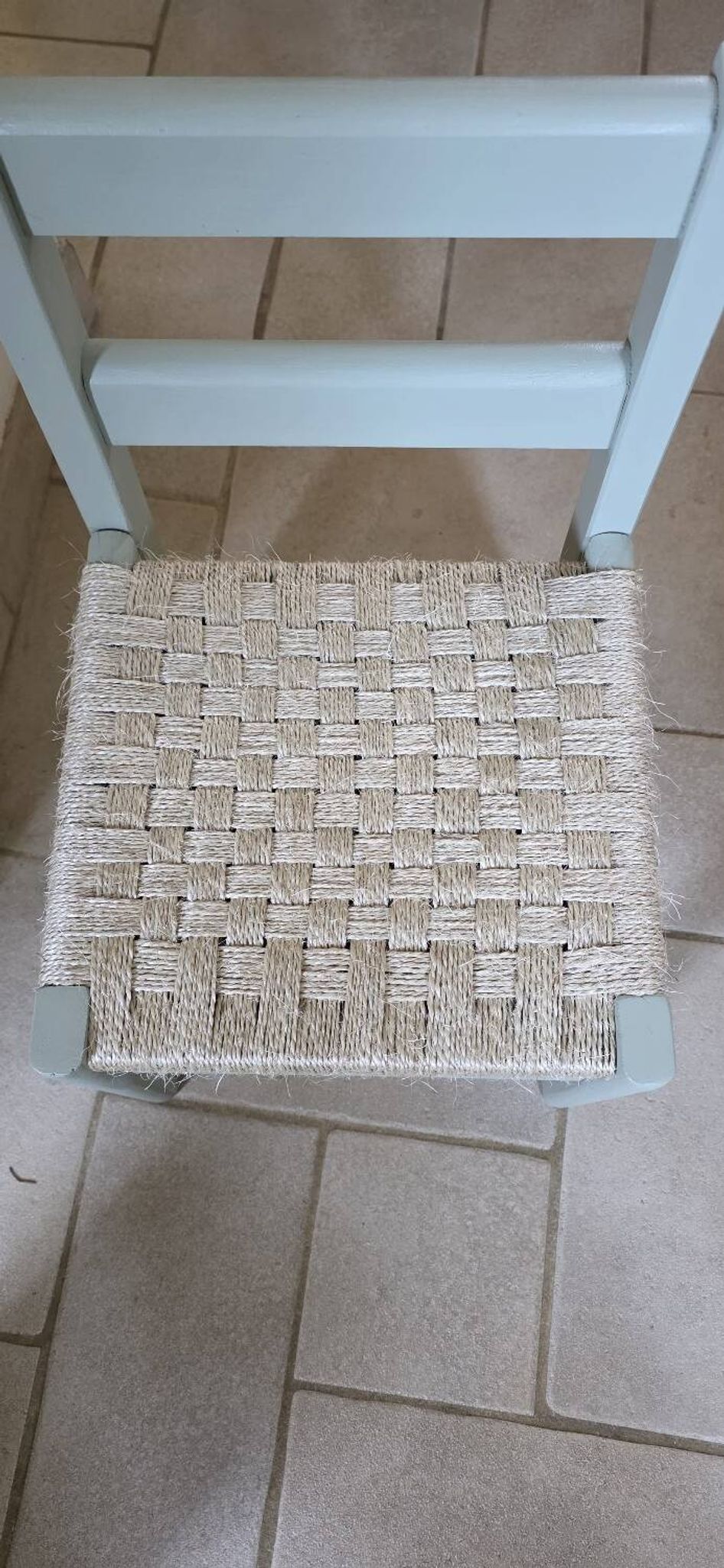 Duo de chaise enfant bois jute et cisal
