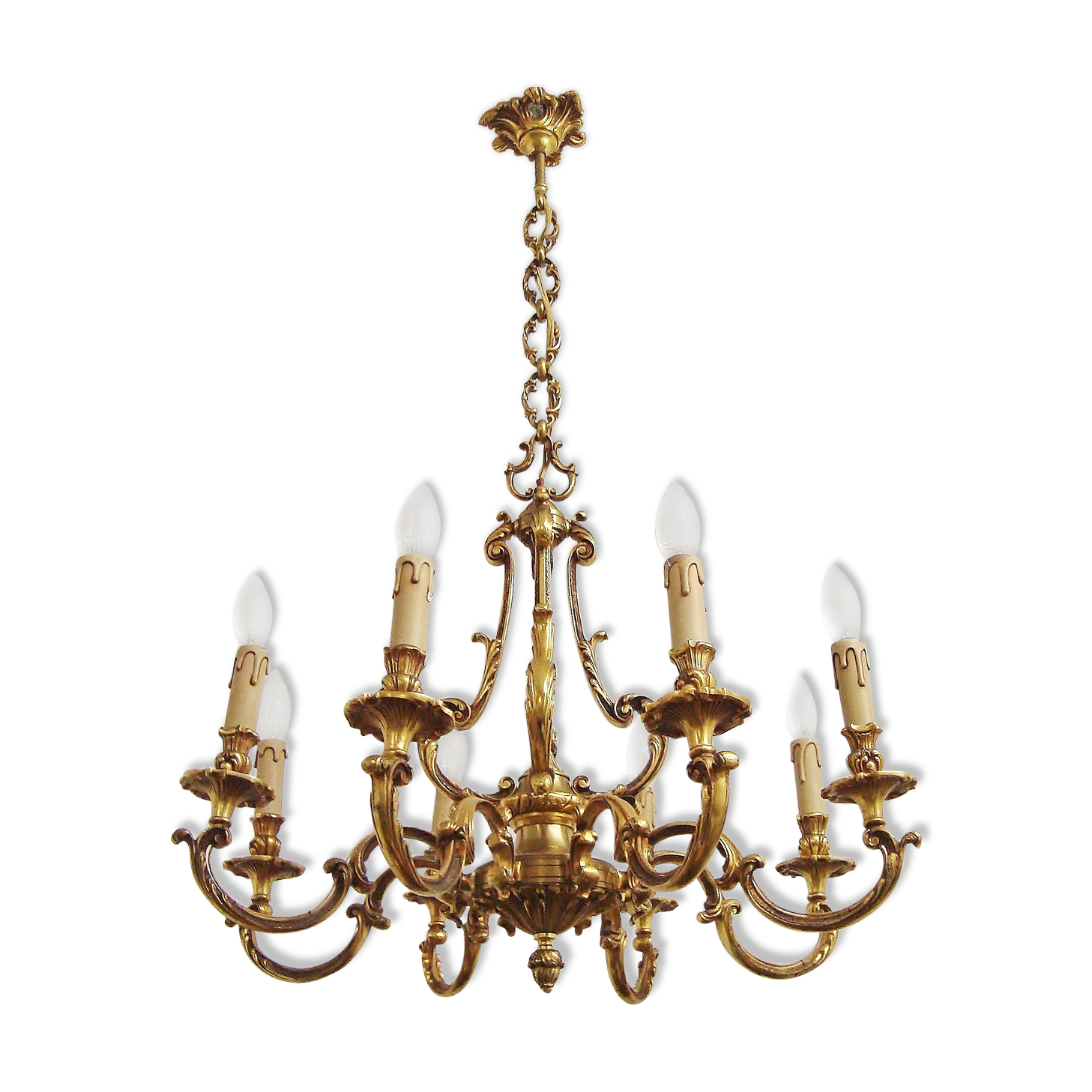 Antique bronze chandelier