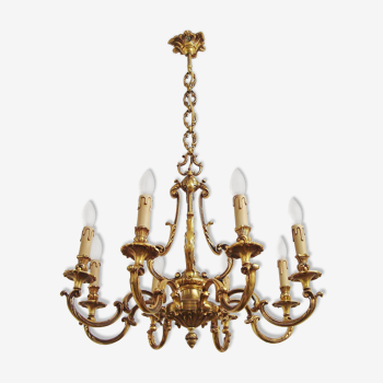 Antique bronze chandelier