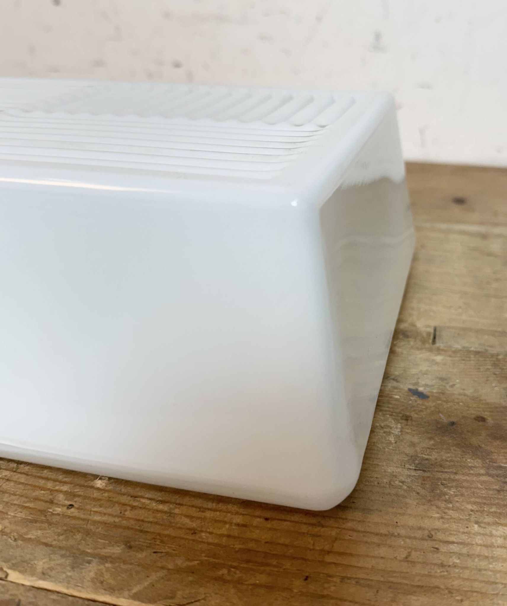 Vintage Wall Or Ceiling Light with Milk Glass, 1970s